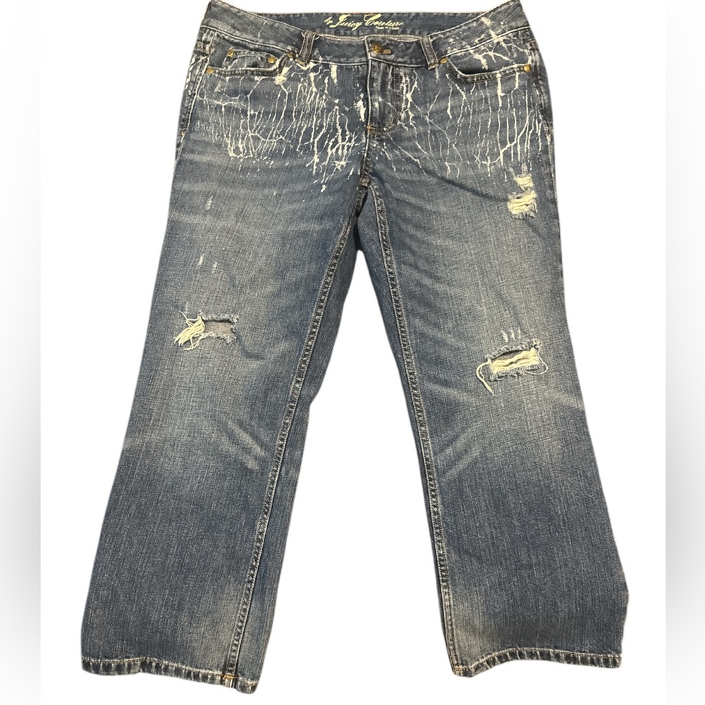 Juicy Couture Y2K Distressed Blue Jeans